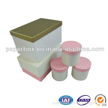 Cute Points Round Paper Tube Box